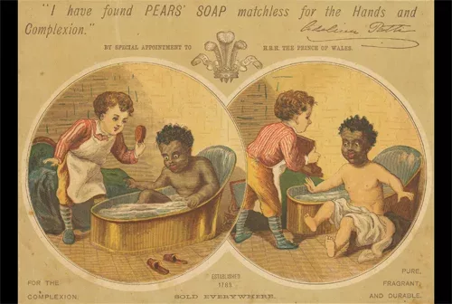 Publicité pour du savon, dans les années 1880.