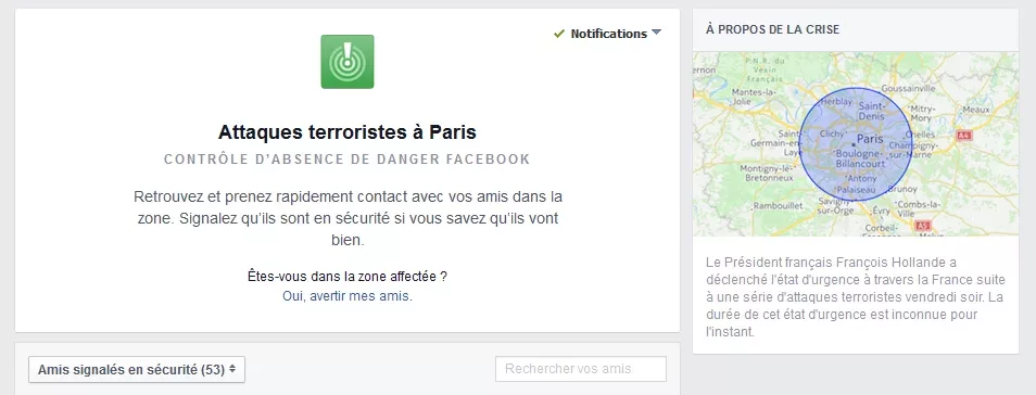 attentats paris facebook