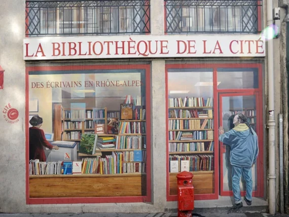 Fresque, la bibliothèque de la cité